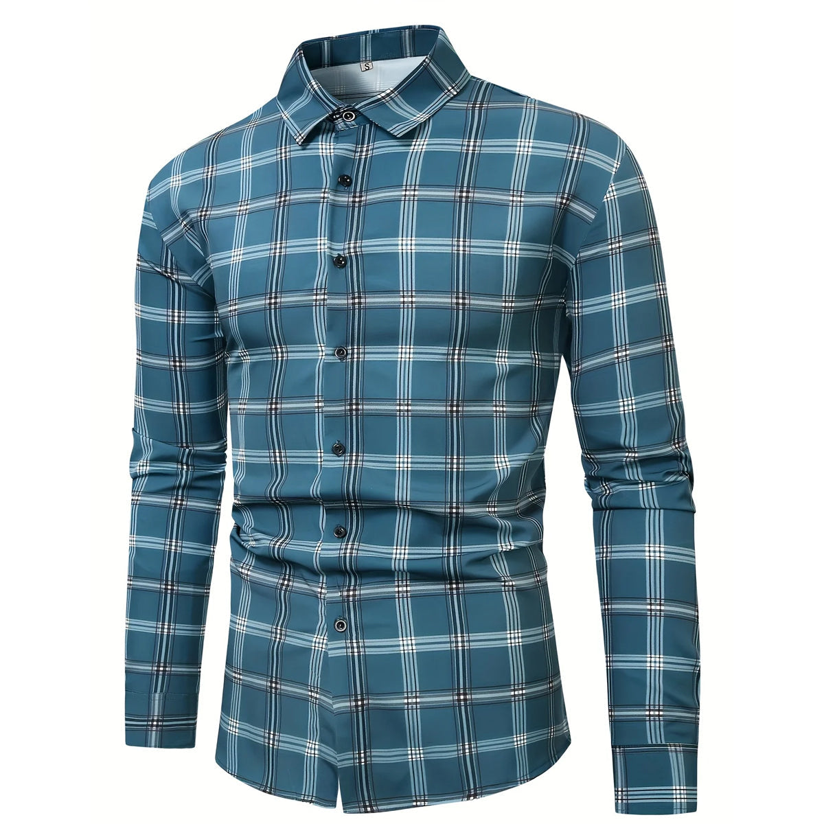 Men's Cotton Check Casual Regular Fit Shirt
