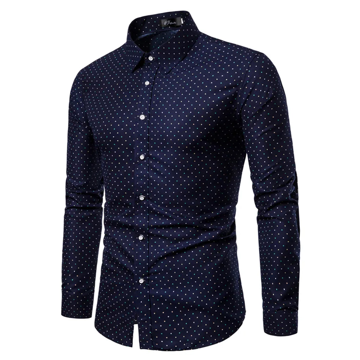 Men Olive Plaid Check Twill Weave Cotton Casual Shirt