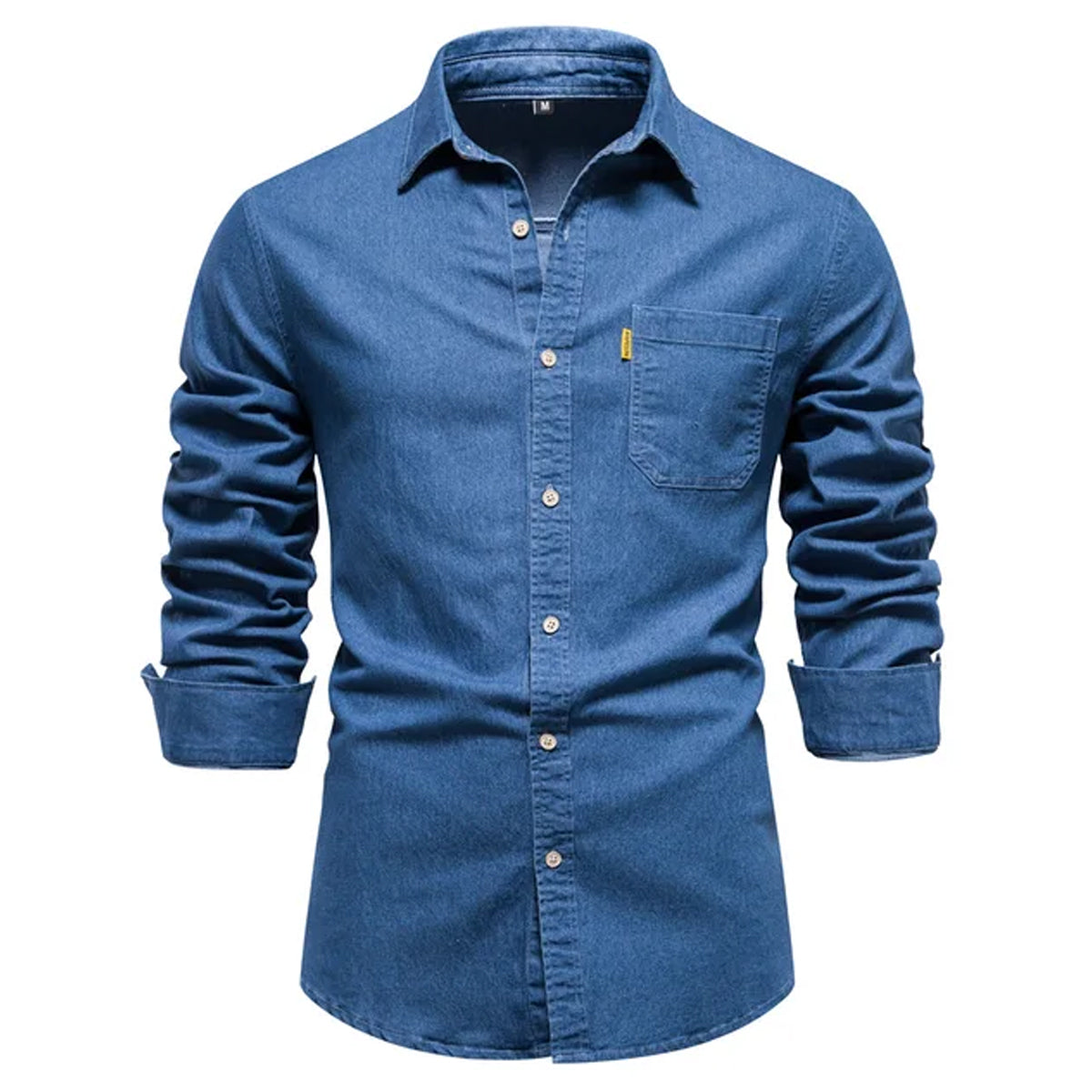 Men’s Royal Blue Denim Shirt Regular Fit