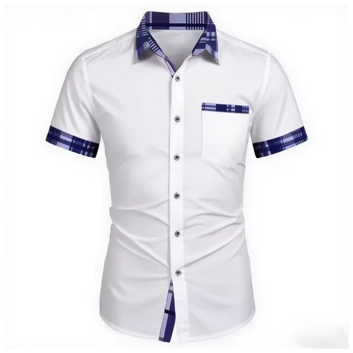 Men’s Cotton Casual Shirt Classic Collar Everyday Style