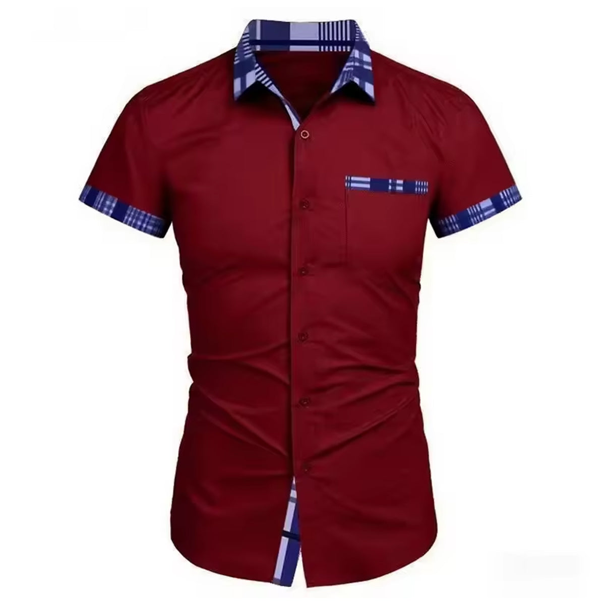 Men’s Wrinkle-Free Casual Shirt Easy Care Lightweight Fabric