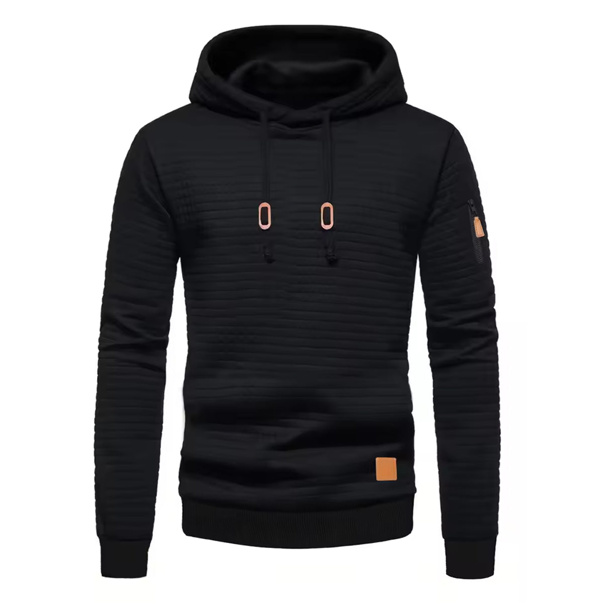 Urban Style Men’s Black Cotton Hoodie Oversized Fit