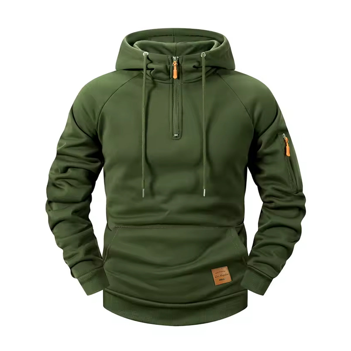 Men’s Winter Fleece Hooded Sweatshirt – Warm Thermal Pullover Hoodie