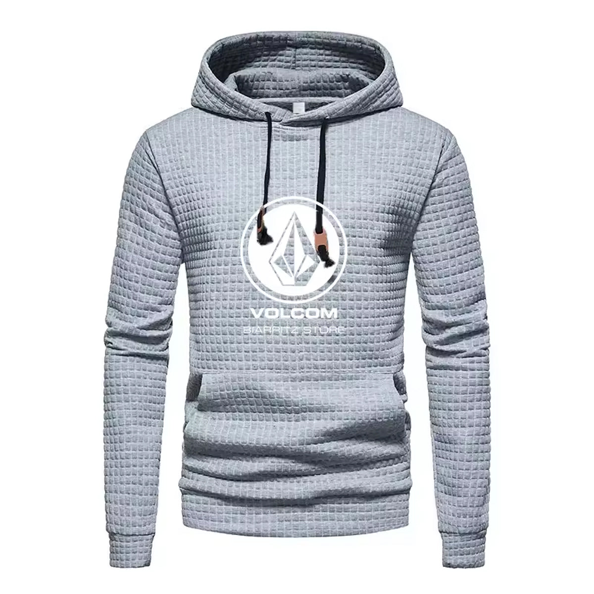 Men’s White Cotton Hoodie Sweatshirt Casual Style