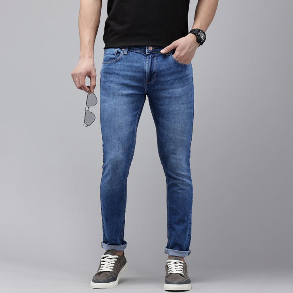 Straight Fit Men’s Work Jeans – Tough Stitch – Indigo