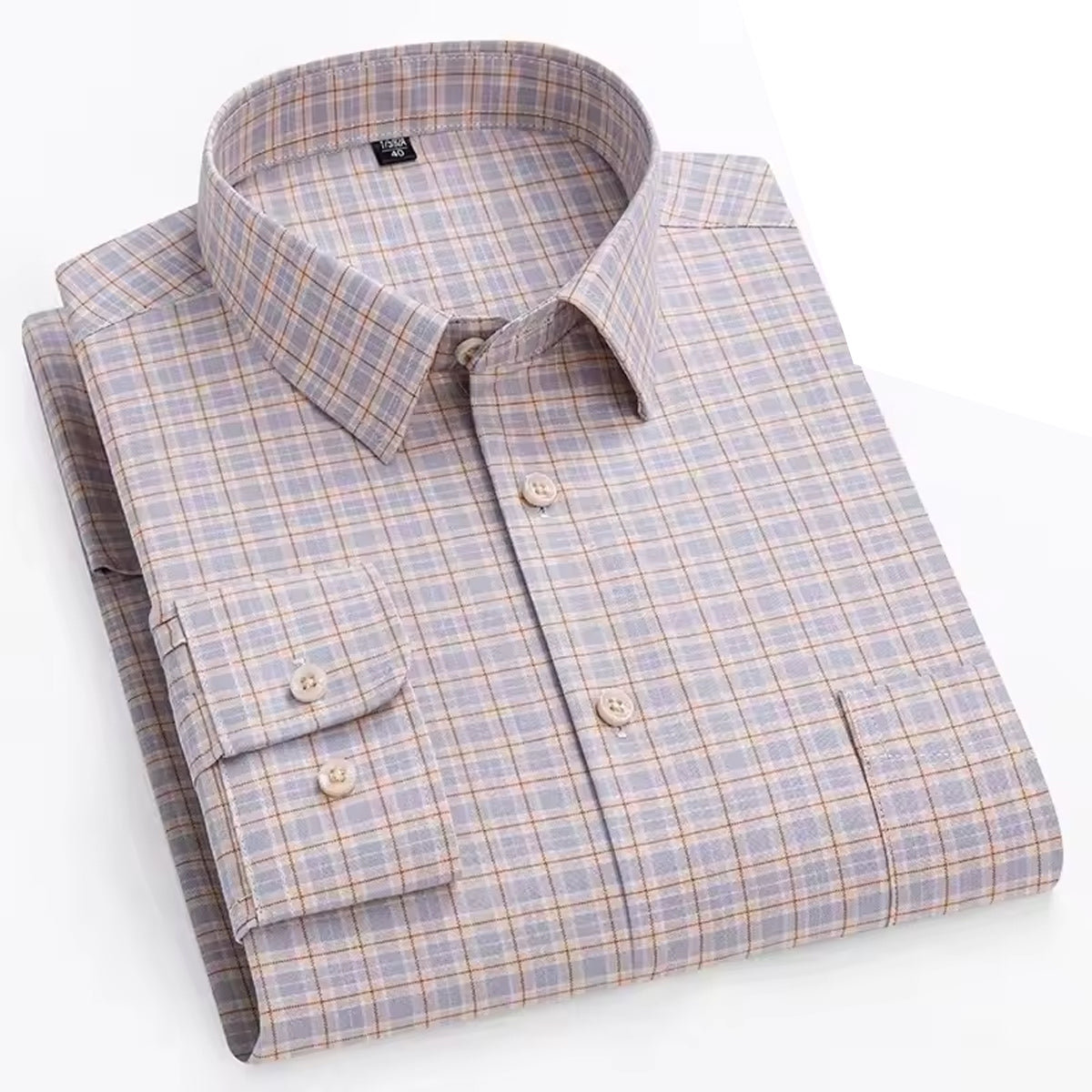Men's Slim Fit Checked Shirt  Cotton Fabric