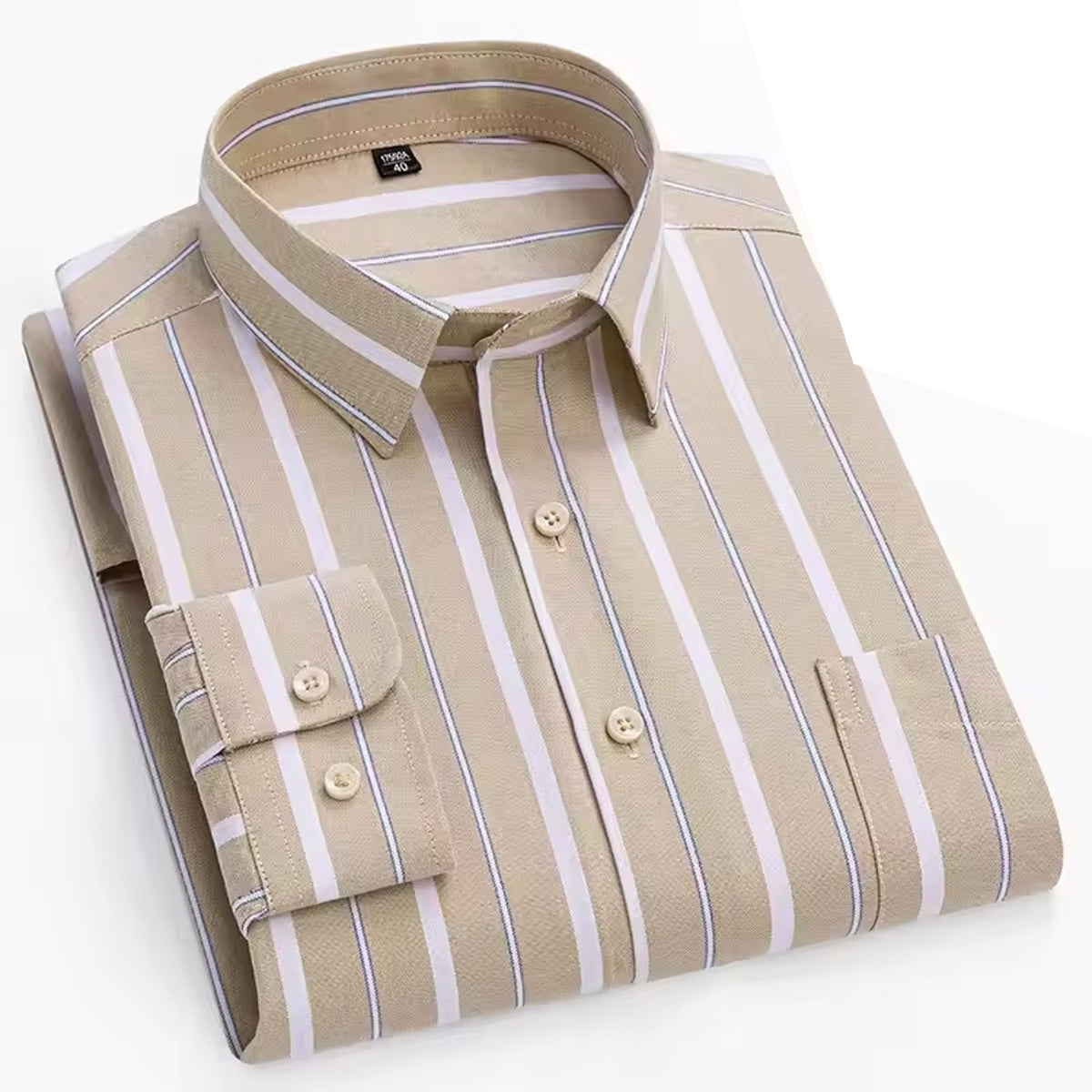 Men's Casual Striped Shirt – Light & Breathable Fabric