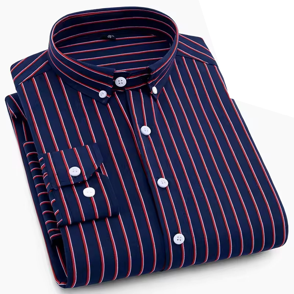 Men's Slim Fit Striped Shirt Cotton Fabric