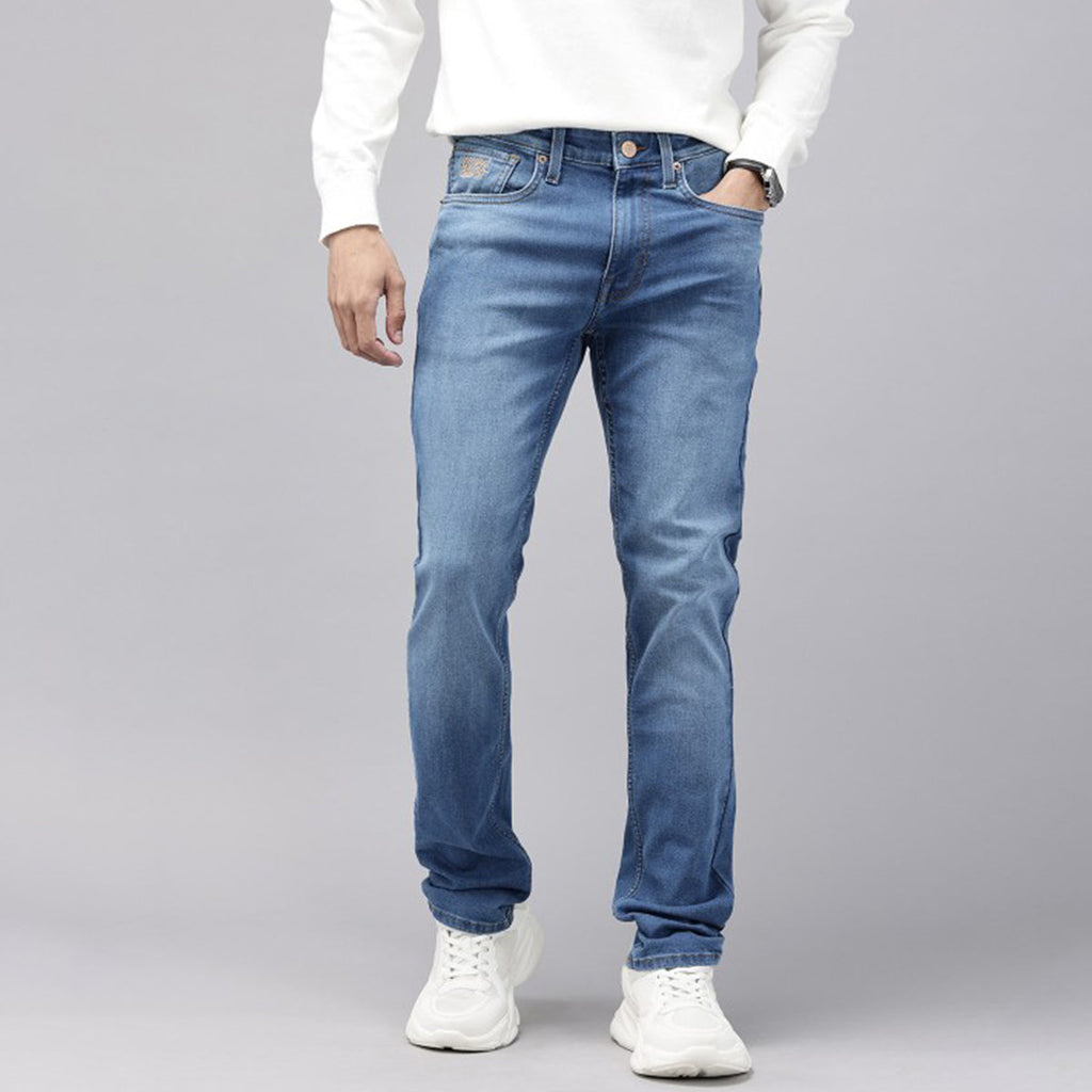 Men’s Relaxed Fit Stretch Jeans Durable