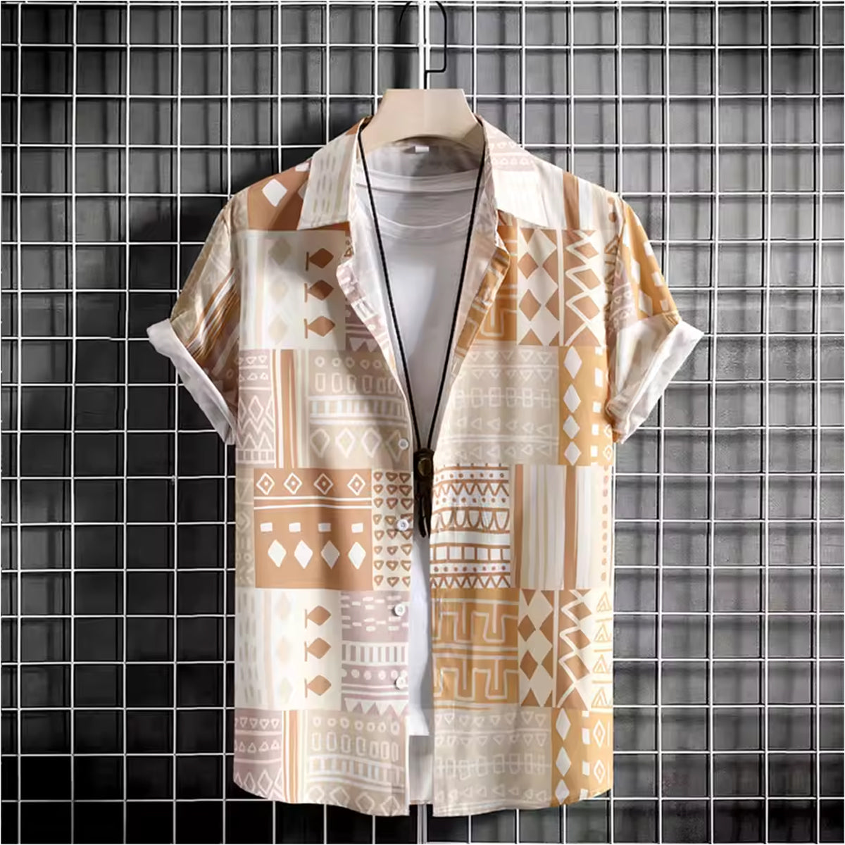 Men's Slim Fit Striped Cotton Shirt