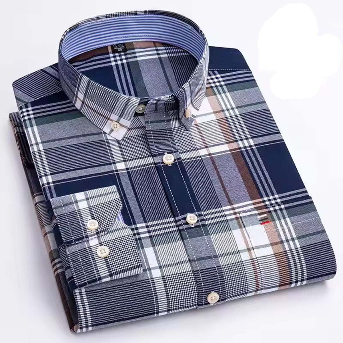 Men's Cotton Checked Shirt Regular Fit Casual Wear