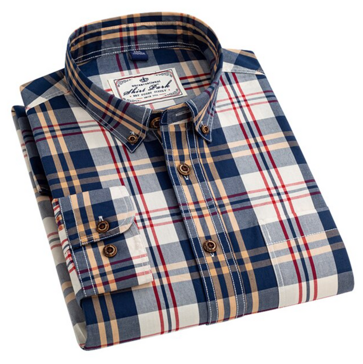 Men's Premium Cotton Check Shirt (SC520)