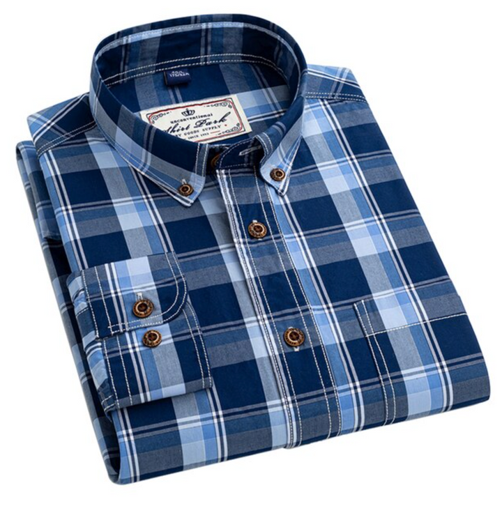 Men's Premium Cotton Check Shirt (SC503)